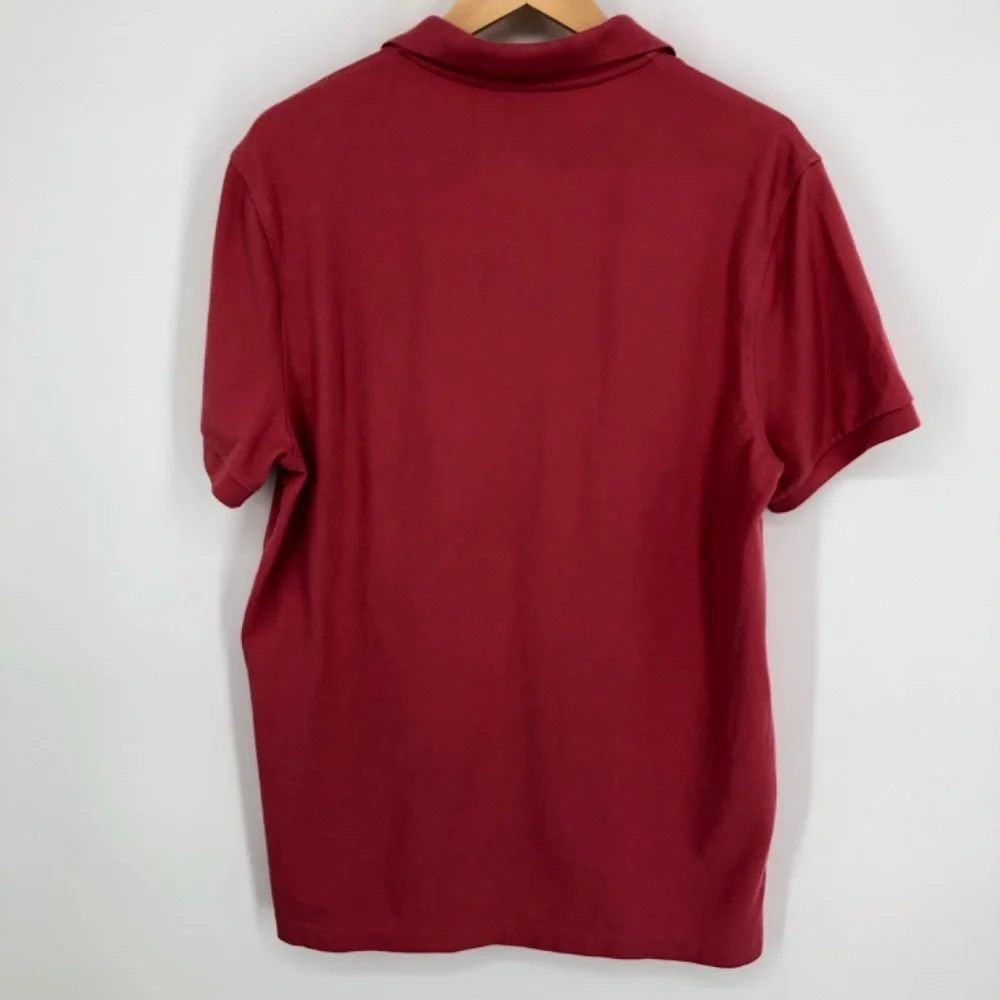 J Crew Mens Flex Pique Polo Shirt Size Large Pink‎ Short Sleeve
